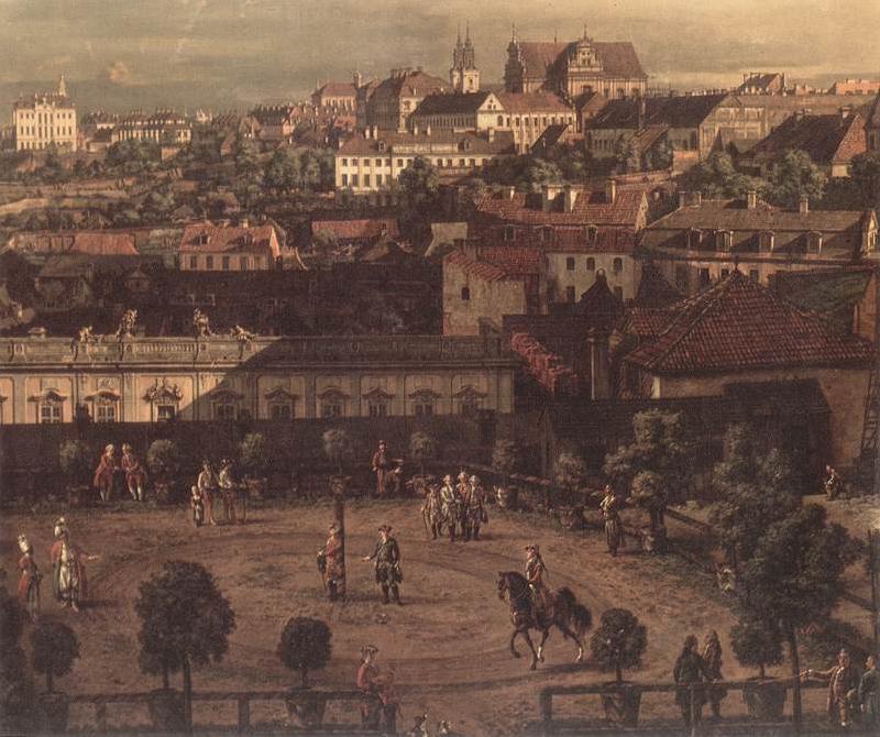 BELLOTTO, Bernardo View of Warsaw from the Royal Palace (detail) fh France oil painting art